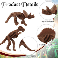 VICROIC dinosaur fossil skeleton toys, 60 assorted plastic figures - view 7