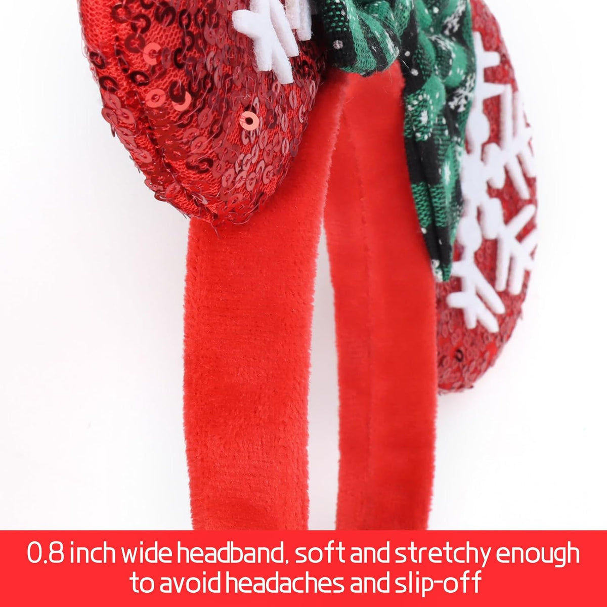 ETLUK Mouse Ears Headband - Snowflake - image 4