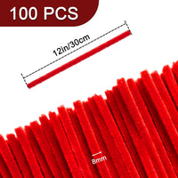 Pipe Cleaners Craft Supplies - 30CM / Red / 100 - image 3