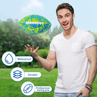 Jasonwell 2 pack double-laced waterproof pool footballs with pump - view 8