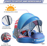 Mambobaby Float Deluxe non-inflatable baby pool float with sun canopy - view 25