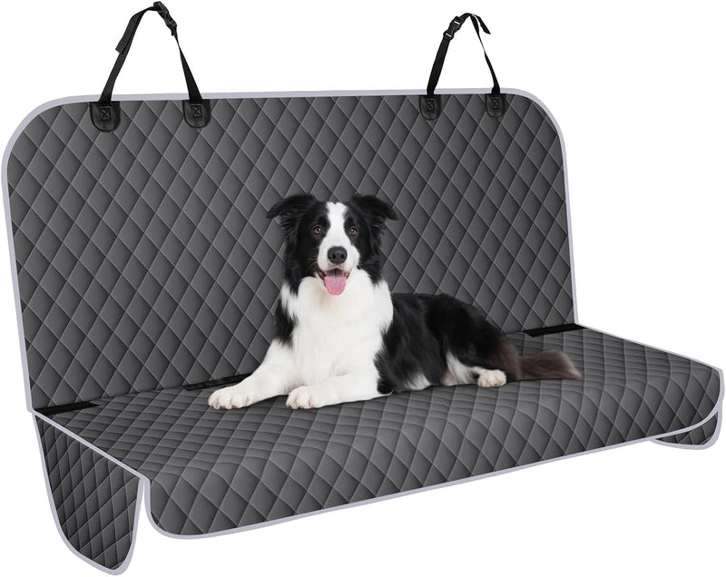 Waterproof Dog Backseat Cover for Cars - Charcoal Grey&Grey / Medium