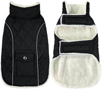 Malier Dog Coat Warm Dog Winter Coat - Black / Small