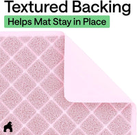 GORILLA GRIP Cat Litter Mat, Coiled Mesh Trapping Mats - Large (35" x 23") / Light Pink - image 4