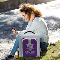 Expandable Pet Backpack, Cat Backpack with Breathable Mesh, Collapsible Soft Cat Travel Bag for Outdoor Hiking, Large Space Dog Backpack(Purple)