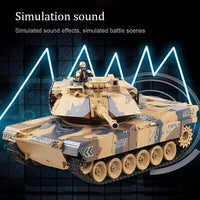 fisca 1/18 scale remote control M1A2 Abrams RC tank with rotating turret and rubber tracks - view 4
