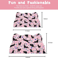 Cat Food Mats for Floor, Dog Pet Water Bowl Feeding Placemats for Food and Water Grey 17.7 * 9.8 - Dark Pink / 17.7"L x 9.8"W - image 4