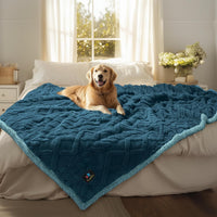 Luciphia Waterproof Dog Blanket - Navy / XL (85" x57")