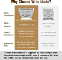 10# Dog Grooming Ceramic Blades, Compatible with Andis, Oster A5 - 10w-1.5mm / Silver - image 3