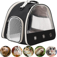 Bearded Dragon Travel Backpack with Harness and Leash Set - Black / Carrier+LSH Grey - image 2