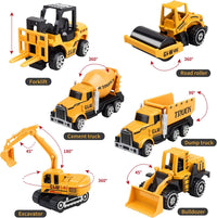 Kids Construction Toys, Construction Truck Toys Set w/Crane - image 3