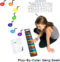 MUKIKIM Rock and Roll It - The Original Rainbow Piano. Roll Up Flexible Piano Keyboard for Kids / - image 3