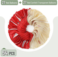 Mr. Pen, Balloons Assorted Colors - Red & Confetti / 54 Pack - image 2
