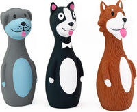 CHIWAVA 3PCS 5.7'' Squeaky Latex Short Standing Stick Toy for Small - image 3