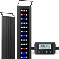 NICREW C10 Plant Aquarium Light, 13W, Full Spectrum with Timer - 18 - 24 in