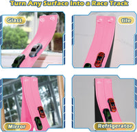 Flex Tracks 15 Ft Starter Set Flexible Race Track for Kids 3+ - Pink - image 4