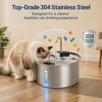 Cat Water Fountain, LED Water Level Window - 1 Filters - image 2