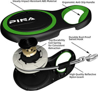 Retractable Dog Leash, 26ft Dog Leash for Small Medium Large Dogs Up to 110lbs, 360° Tangle-Free - 10 ft / Black Green - image 4