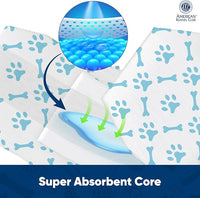 American Kennel Club Male Dog Wrap, Disposable Diapers with Wetness Indicator, Medium, 50 Count