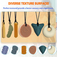 Chew Necklaces for Sensory Kids - Yellow 6PCS - image 4