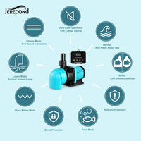 660GPH Aquarium Return pump with LCD display controller - 1320GPH 35W - image 3