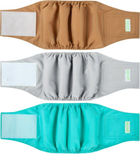 Wegreeco Washable Male Dog Belly Band - Large / Blue Gray Coffee