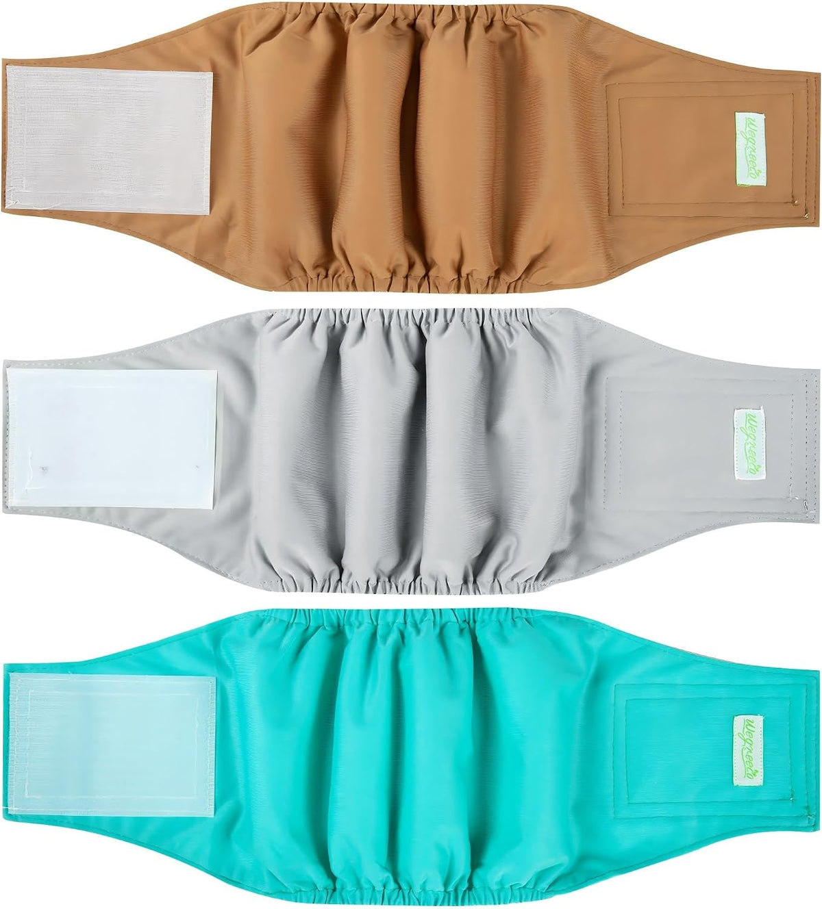 Wegreeco Washable Male Dog Belly Band - Large / Blue Gray Coffee