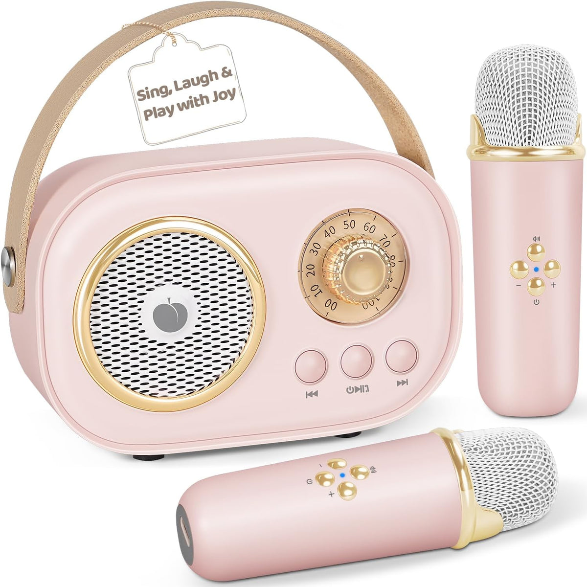 PRUNUS C20 Mini Karaoke Machine - C20-Pink