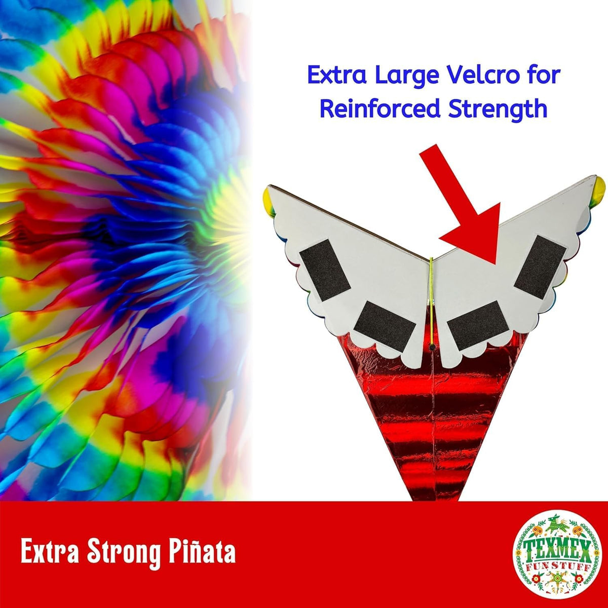 Mexican Piñata, Christmas Pinata - Red Extra Strong 32" - image 2