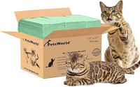 PETSWORLD Multi Cat Pad Refills for Cats Breeze Litter System, Ultra-Absorbent, Quick Dry - (50 Count, Unscented)