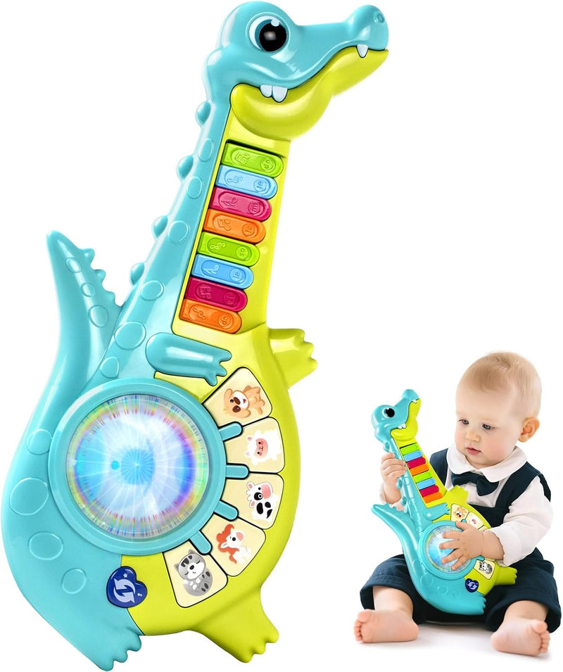Marstone Piano Guitar Musical Toys for 1-3 Year Old Boys Girls – Fun for Kids & Family - Crocodile