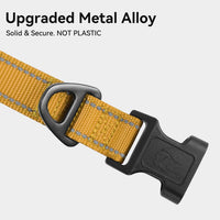 Joytale Reflective Dog Collar, Adjustable Neoprene Padded - X-Small (Pack of 1) / Khaki - image 3