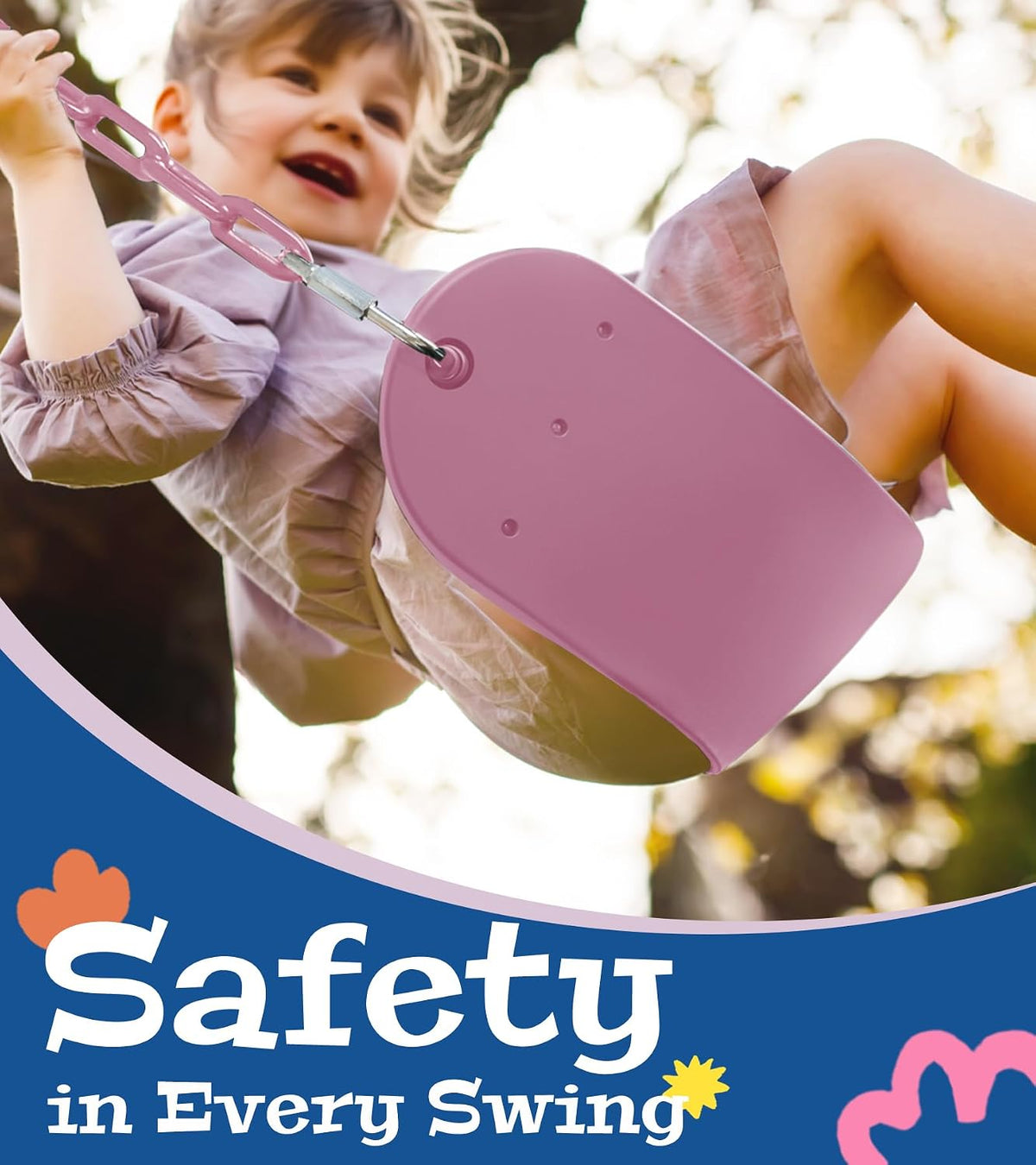little dove Heavy Duty Swing Seat - Petal Pink / 2 Pack - image 2