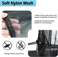 Large Bird Cage Seed Cather - 78.5*27.6in-black - image 4