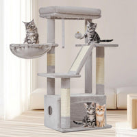 Taoqimiao Cat Tree, Suitable for Kittens - Light Gray / 38.5 Inches