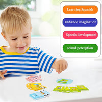 Startcan Talking Flash Cards for Toddlers 1 2 3 4 5 - 516-bilingual-pink (New Abc+123+ 4 Songs) - image 4