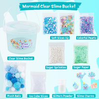 Astronaut Galaxy Slime for Kids, Big Slime Bucket with Clay - Blue Slime - image 2