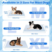 Q-Max>0.4 Dog Cooling Mat, 59''×40'', Blue+Grey - Rectangle-Blue+Grey / XL - image 2