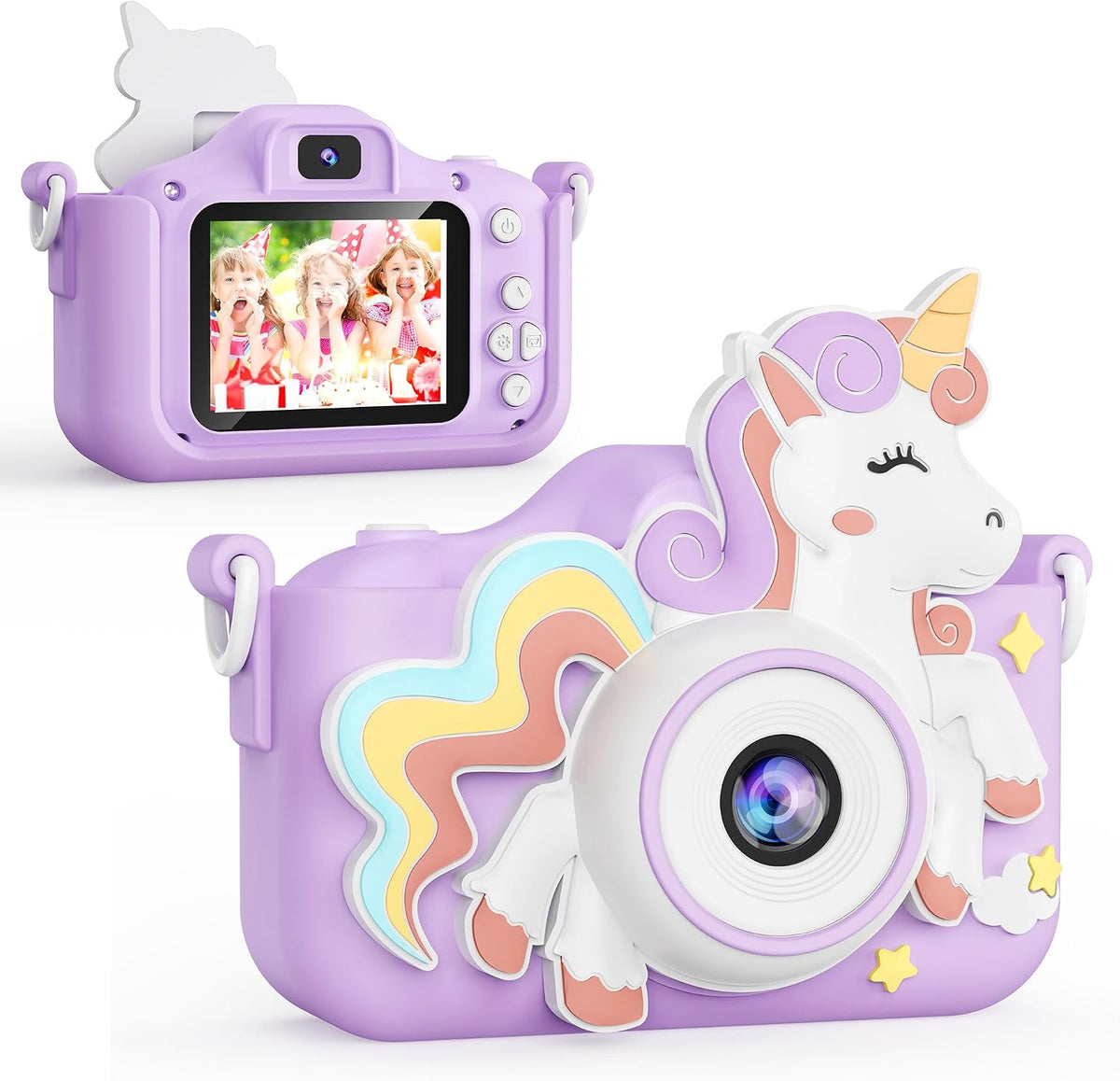 KOKODI Kids Camera Toy Digital Camera for Kids - Unicorn-Purple