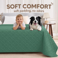 PAWFINITY Waterproof Dog Blanket for Couch - Green / 52x82 Inch (Pack of 1) - image 4