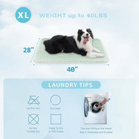 MICROCOSMOS Pet Cooling Mat & Sleeping Pad- Breathable Bubble Surface, EZ Clean. Keep Cooling for Pets, Kids and Adults in Summer.(Green, 40" x 28")
