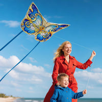Xida rainbow octopus kite, a frameless ripstop polyester kite with flying line and handle - view 18