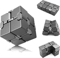 DOLASEV silver metal infinity cube fidget toy made of zinc alloy - view 3