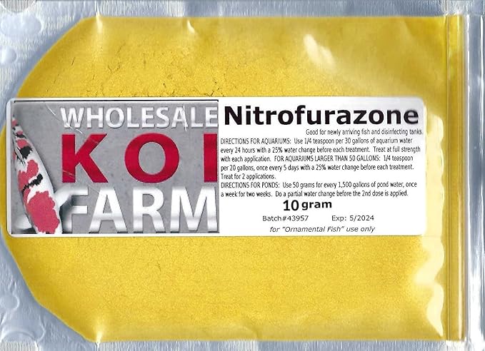 Nitrofurazone by Wholesale Koi Farm (10 Grams)