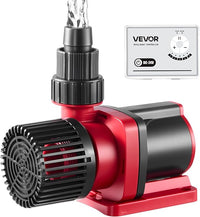 VEVOR Aquarium 24V DC Water Pump, 60W, 1750 GPH Marine Wavemaker Return Pump with Controller, Adjustable Flow, Feed Mode, 16 ft Maximum Lift, for Saltwater Freshwater Fish Tank Sump Pond Circulation
