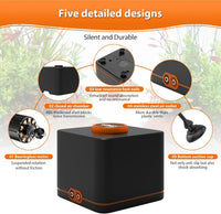 hygger Strong Aquarium Air Pump for Medium Large Fish Tank - 4W(Tank Up to 90 Gallon Aquariums) - image 3
