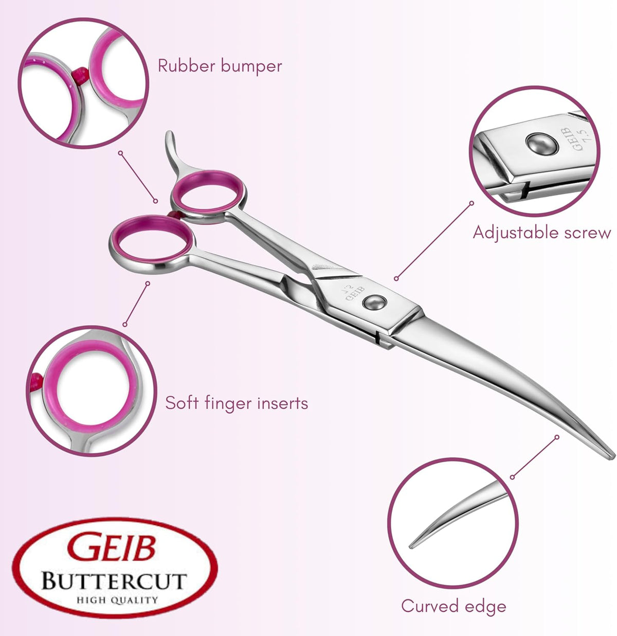 Geib Gator Stainless Steel Pet Curved Shears - image 4