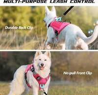 Tactical Dog Harness for Large Dogs - Pink / Medium: 30-50 lbs (Chest:24-28",Neck:17-19") - image 3