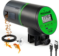 Automatic Fish Feeder for Aquarium Easy Setup & 4 Timers Green – Essentials for Fish - Green / CY-009-LCD Screen