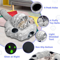 Cat Tunnel Bed, Cat Tunnels for Indoor Cats - image 4